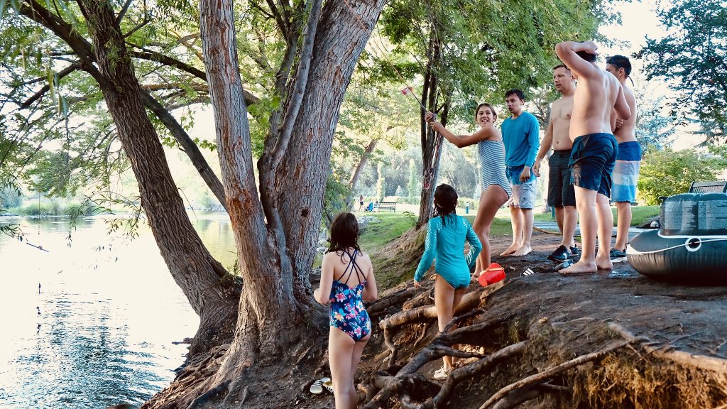 Boise River Greenbelt has lots of rope swings tied into the trees. This is the best thing to do in Boise, Idaho.
